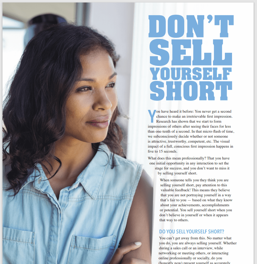 Don’t Sell Yourself Short