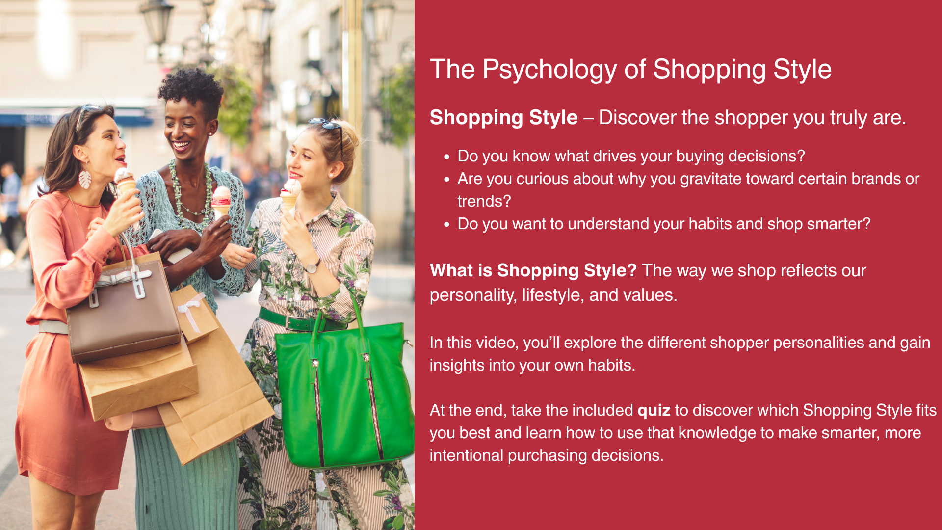 Shopping Style Quiz graphic